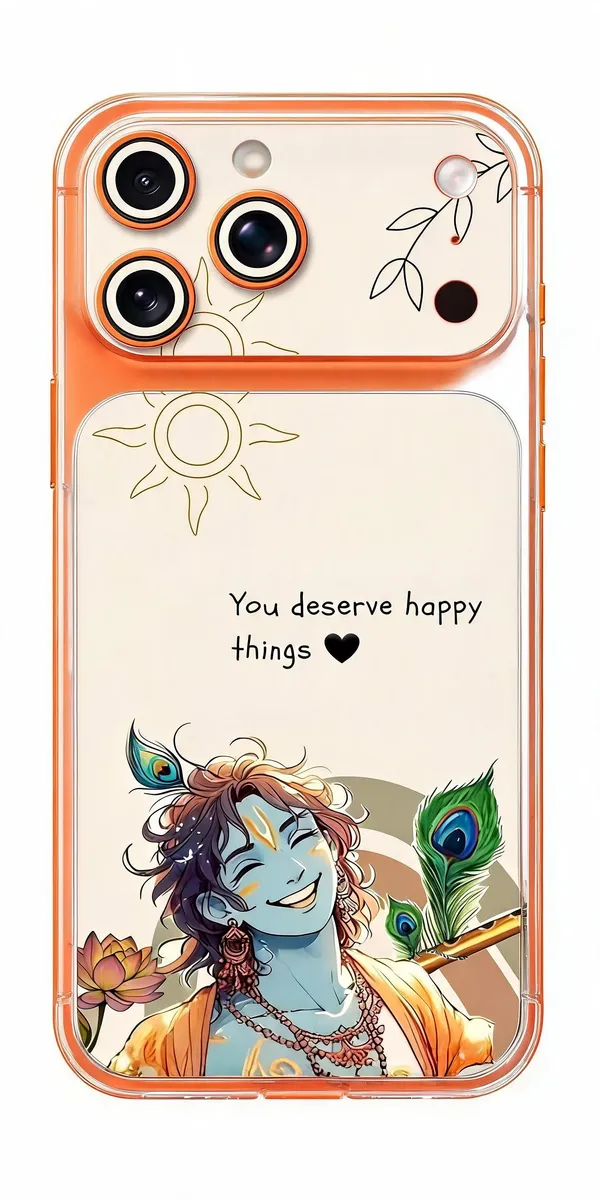 Orange_Krishna_Non-Sticky_Bubble_Free_Phone_Skin_For_Smartphone