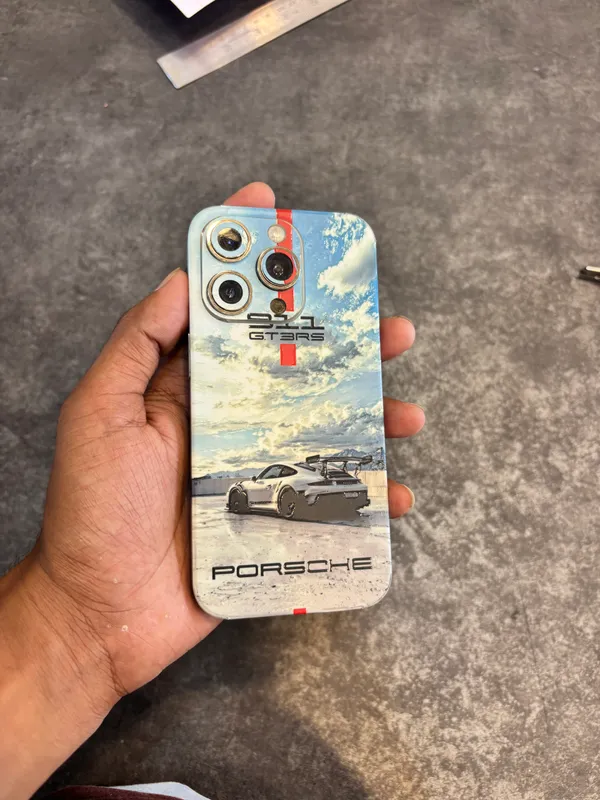 Multicolor_Porsche_Non_-_Sticky_Bubble_free_Phone_Skin_For_Smartphone