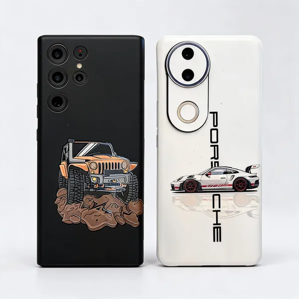 Multicolor_Porsche_Non_-_Sticky_Bubble_free_Phone_Skin_For_Smartphone