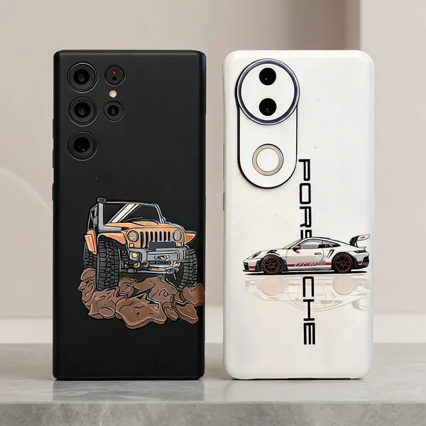 Multicolor_Porsche_Non_-_Sticky_Bubble_free_Phone_Skin_For_Smartphone