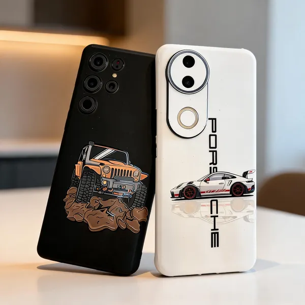 Multicolor_Porsche_Non_-_Sticky_Bubble_free_Phone_Skin_For_Smartphone