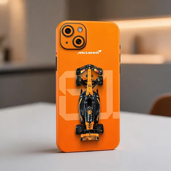 Orange_Mclaren_Non_-_Sticky_Bubble_free_Phone_Skin_For_Smartphone