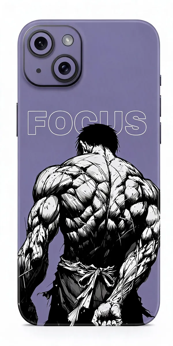 Purple_Focus_Non_-_Sticky_Bubble_free_Phone_Skin_For_Smartphone