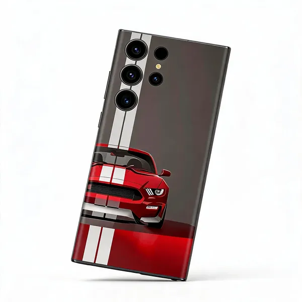 Red_Car_Non_-_Sticky_Bubble_free_Phone_Skin_For_Smartphone