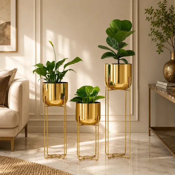 Luxury_Gold_Finish_Metal_Planter_Stand_Set_of_3_for_Indoor_&_Outdoor_Décor