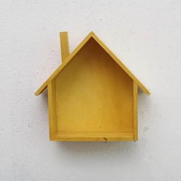 Wooden_House_Shaped_Wall_Shelf_With_Figurines_Pack_Of_2