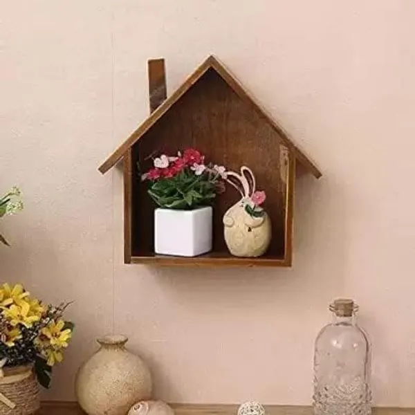 Wooden_Hut_Shape_Wall_Shelf_Pack_Of_2