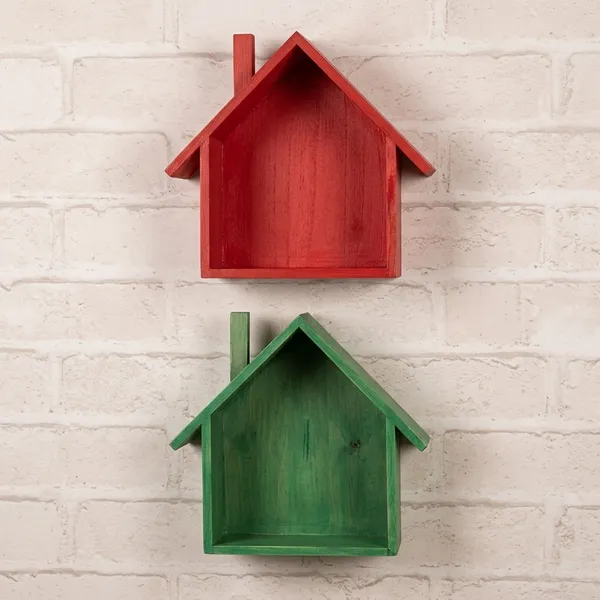 Wooden_Hut_Shape_Wall_Shelf_Pack_Of_2