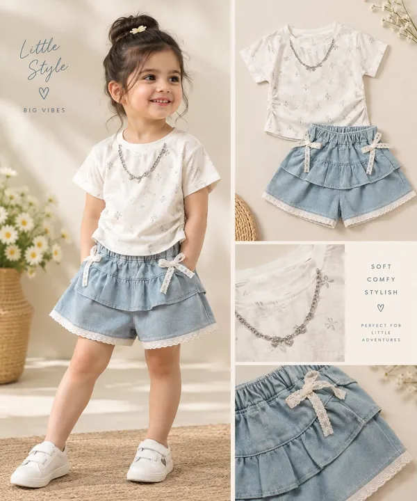 Girls_Korean_short_set