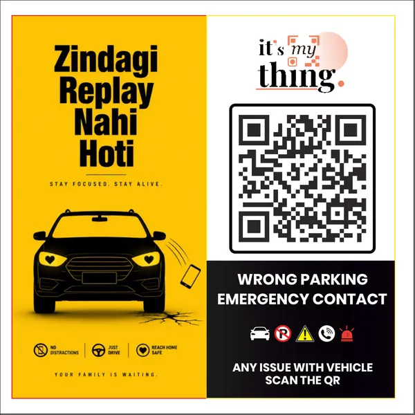 Zindagi_QR_Sticker_For_Car_|_Scan_To_Contact