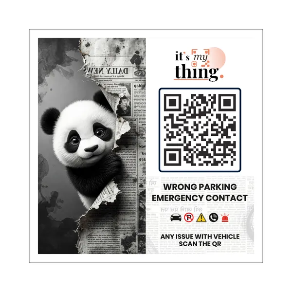 Panda_QR_Sticker_for_car_|_Scan_to_Contact