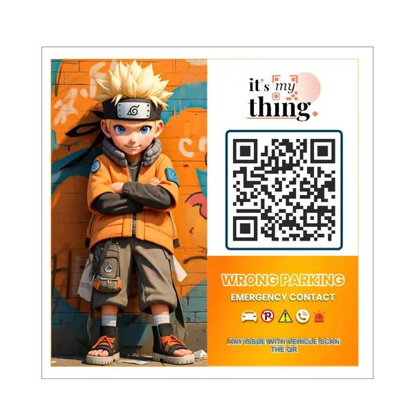 Naruto_AnimeQR_Sticker_for_car_|_Scan_to_Contact