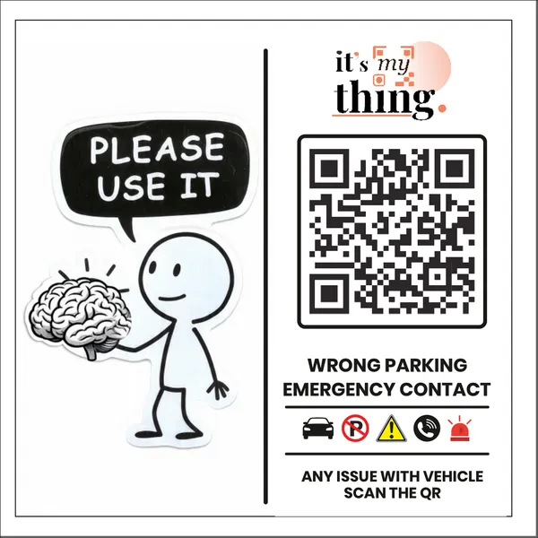 Brain_QR_Sticker_for_car_|_Scan_to_Contact