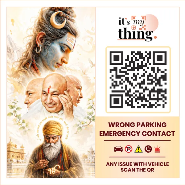 Jai_Guru_Ji_02_QR_Sticker_for_car_|_Scan_to_Contact