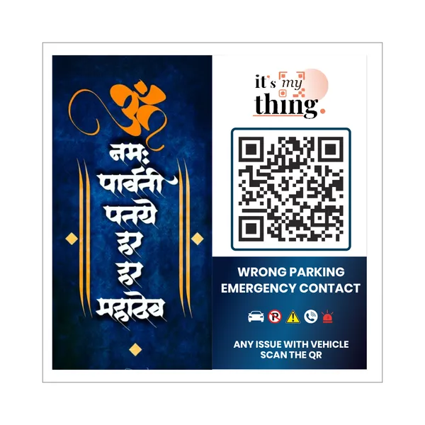 Om_QR_Sticker_for_car_|_Scan_to_Contact