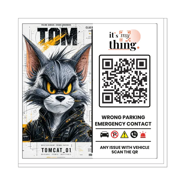 Tom_QR_Sticker_for_car_|_Scan_to_Contact