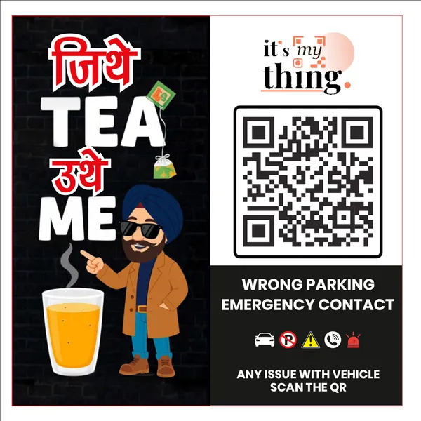 Tea_QR_Sticker_for_car_|_Scan_to_Contact