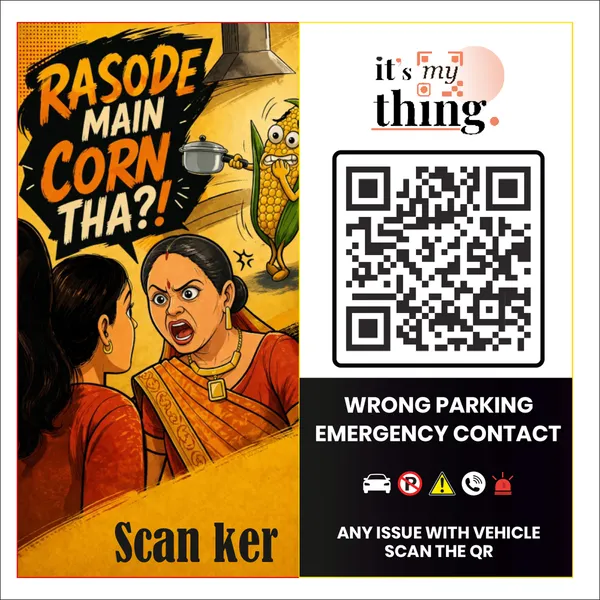 Rasoi_QR_Sticker_for_car_|_Scan_to_Contact