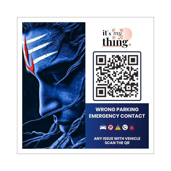 Shivji_QR_Sticker_for_car_|_Scan_to_Contact