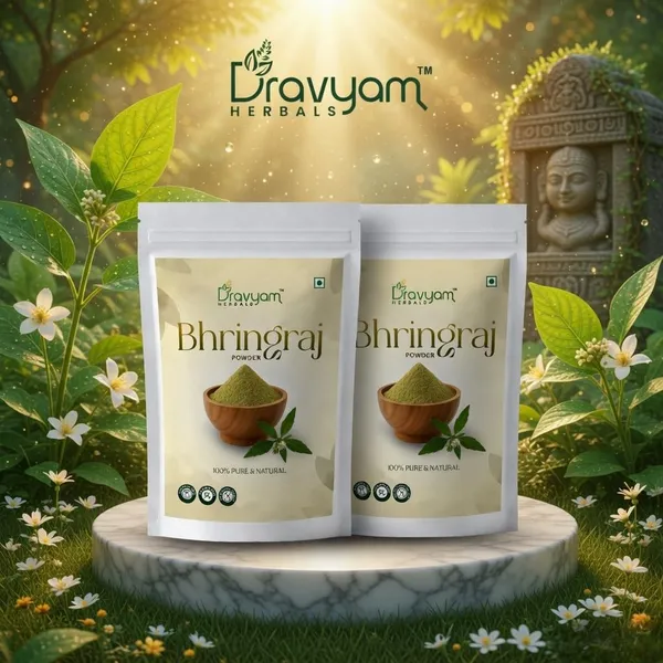 180_Gm_Each_Bhringraj_Leaves_Powder_For_Hair_Growth_Hair_Fall_Control_Pack_Of_2