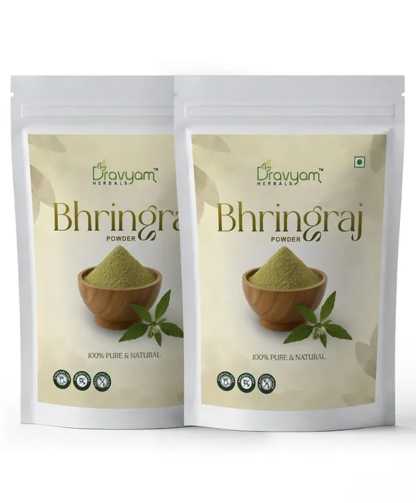 180_Gm_Each_Bhringraj_Leaves_Powder_For_Hair_Growth_Hair_Fall_Control_Pack_Of_2