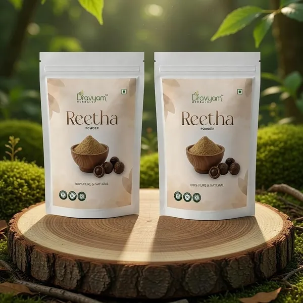 180_Gm_Each_Reetha_(Soapnut)_Powder_For_Hair_Growth_Face_And_Skin_Care_Pack_Of_2
