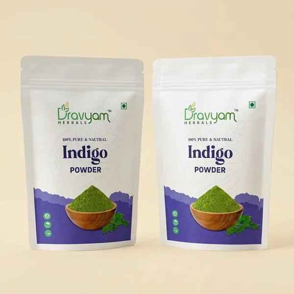 85_Gm_Each_Pure_Indigo_Leaf_Powder_For__Natural_Chemical_Free_Hair_Color_Pack_of_2