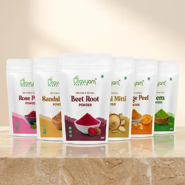 6-In-1_Premium_Face_Pack_Rose_Petals_Sandalwood_Neem_Multani_Mitti_Orange_Peel_Beetroot_Powder