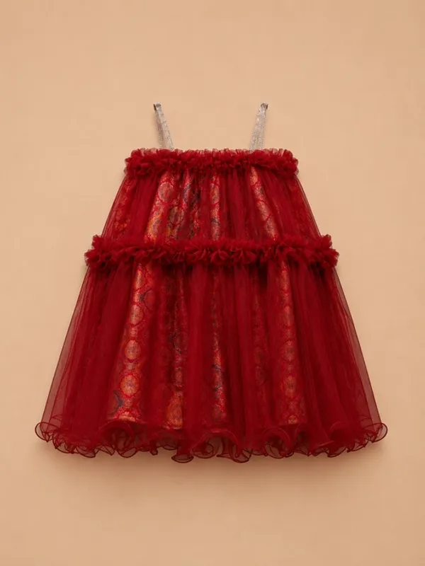 Cherry_Gold_-_Designer_Frock_with_Imported_Soft_Net