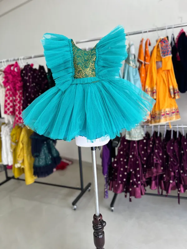 Imported_Soft_Net_And_Designer_Frock_For_Girls