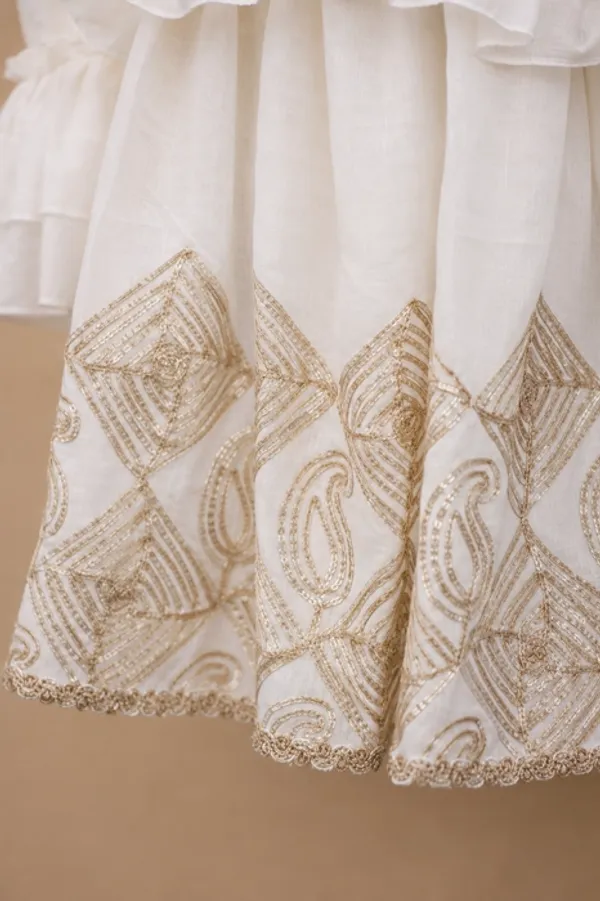 Snow_Gold_-_Cotton_Dress_With_Designer_Jacket