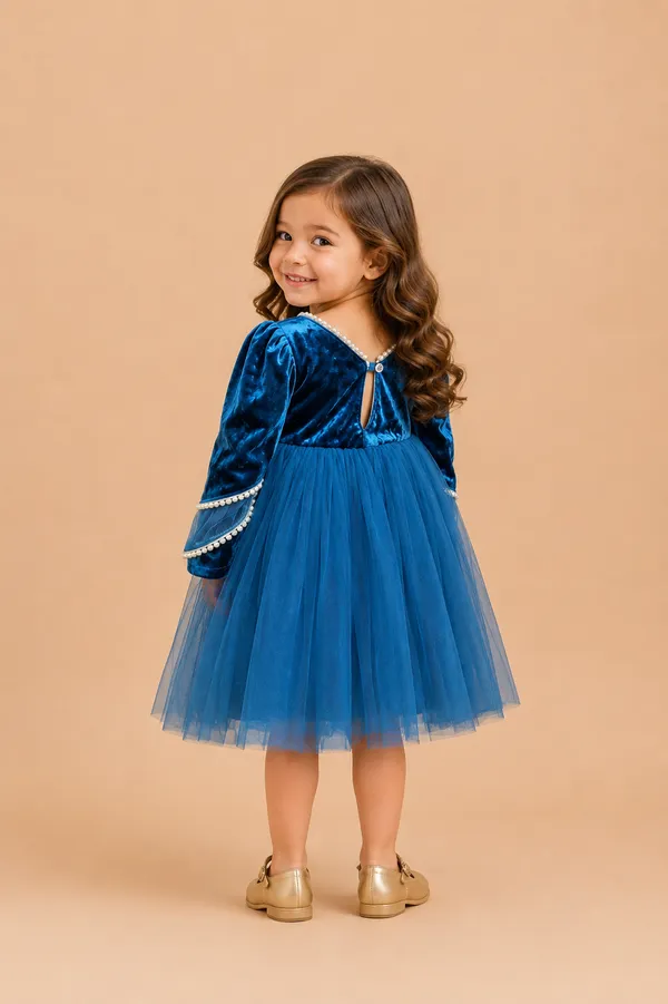 Icegem__-_Imported_velvet_Frock_With_Soft_Net