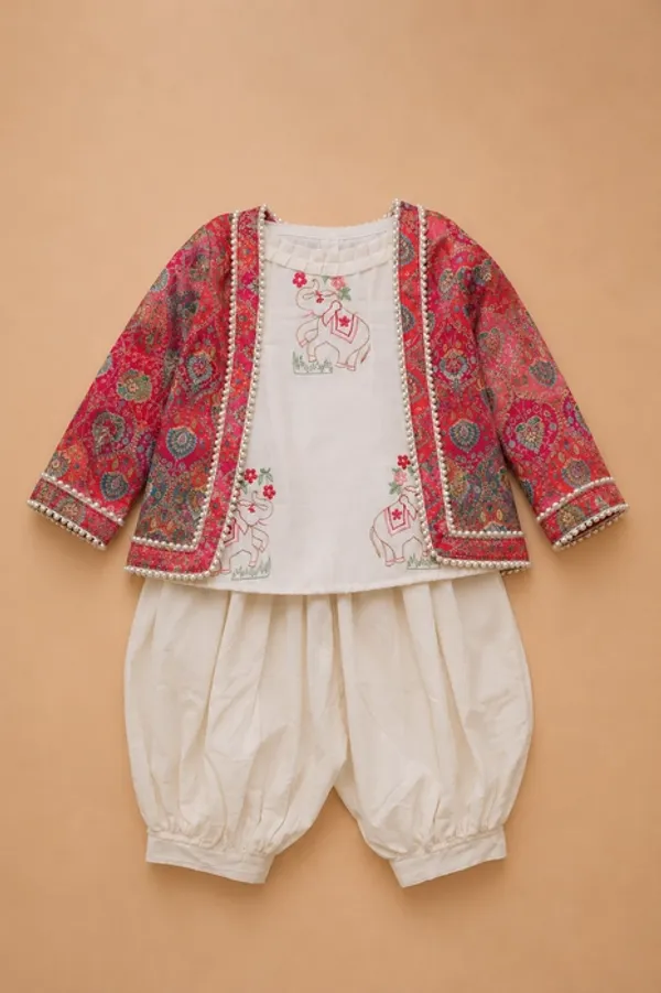 Creamy_Pink_Forest_-_Top_with_Designer_Jacket_&_pajama
