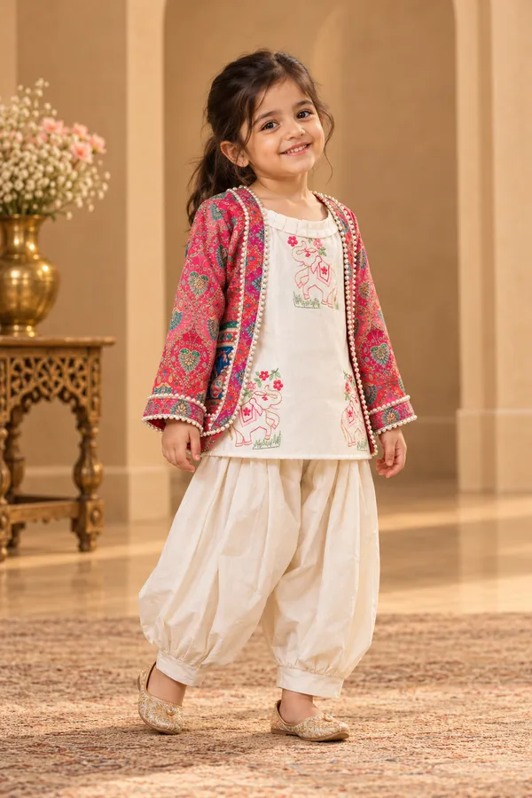 Creamy_Pink_Forest_-_Top_with_Designer_Jacket_&_pajama