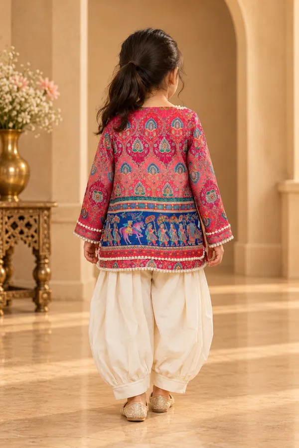 Creamy_Pink_Forest_-_Top_with_Designer_Jacket_&_pajama