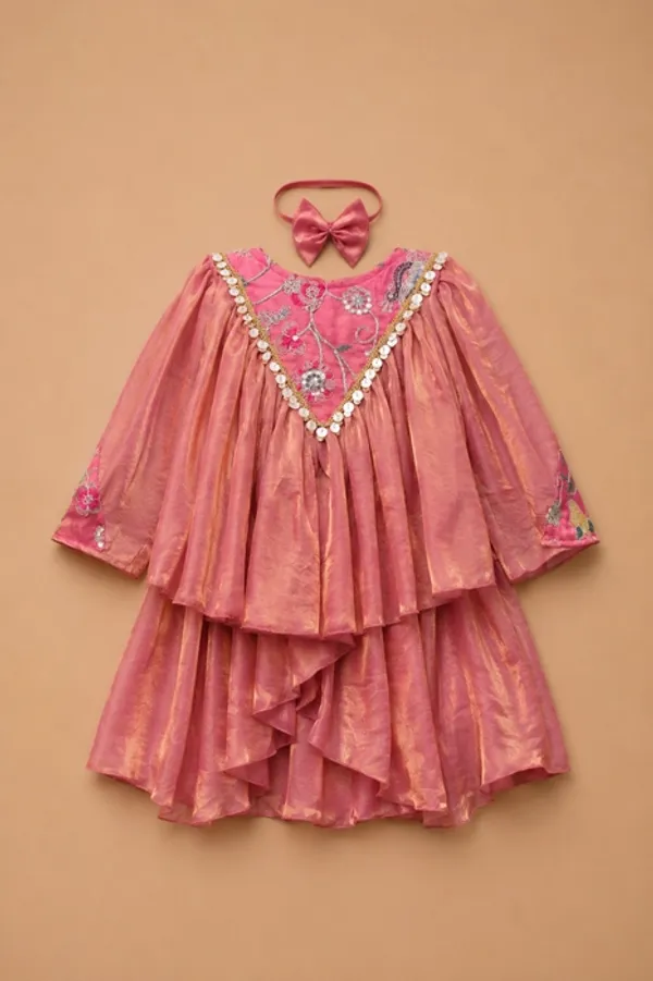 Silky_Shells_-_Designer_Top_With_Lehenga_