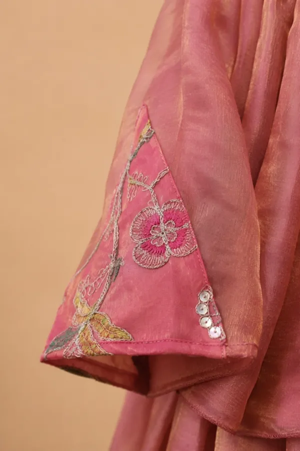 Silky_Shells_-_Designer_Top_With_Lehenga_