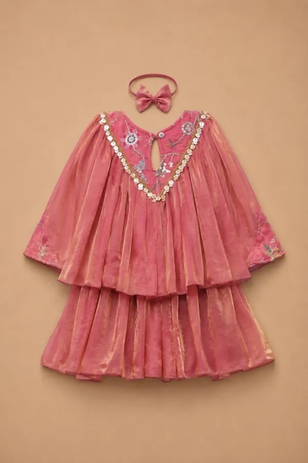 Silky_Shells_-_Designer_Top_With_Lehenga_