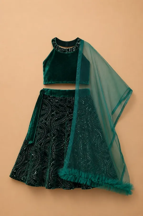 Emerald_-_Top_With_Designer_Lehenga