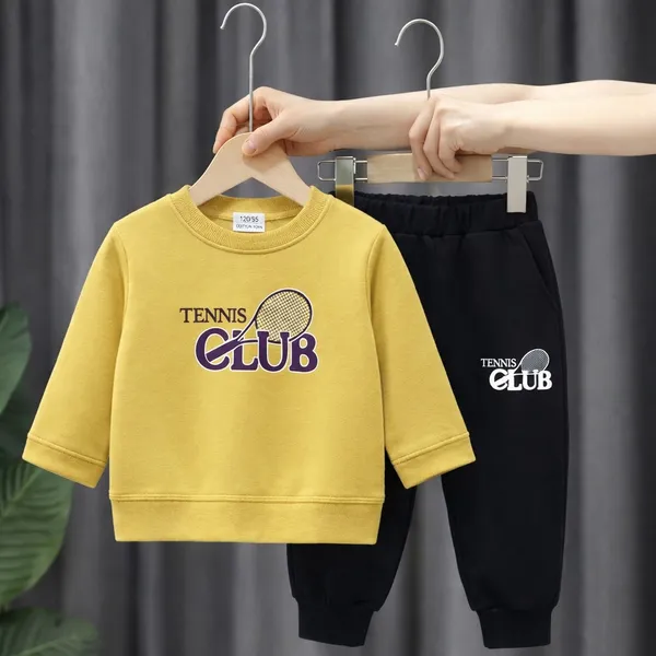 Yellow_And_Black_Printed_Hosiery_Cotton_Round_Neck_Full_Sleeve_T-Shirt_And_Pyjama_Set_For_Kids_Boy_And_Girl