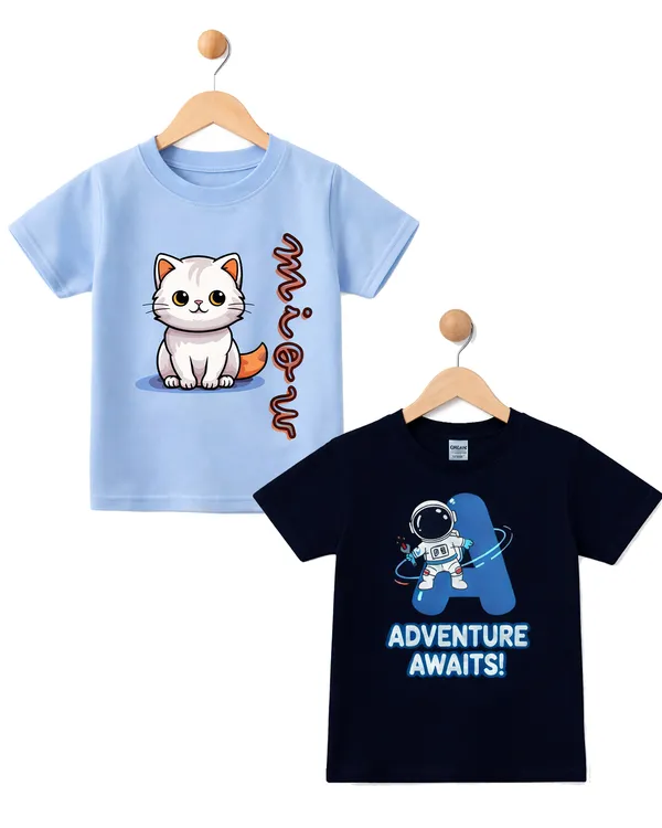 Multicolor_Cotton_Printed_Graphic_T-Shirts_Kids_Boy_And_Girl_|_Pack_Of_2