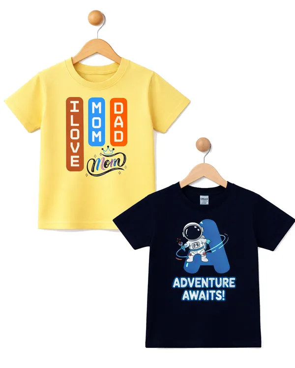 Multicolor_Cotton_Printed_Graphic_T-Shirts_Kids_Boy_And_Girl_|_Pack_Of_2