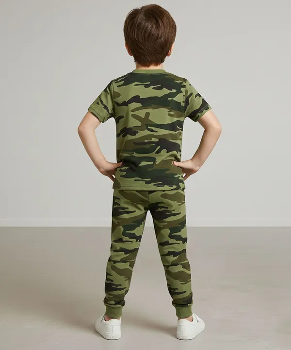 Green_Camouflage_Army_Printed_Hosiery_Cotton_T-Shirt_And_Pyjama_Set_For_Kids_Boy_And_Girl