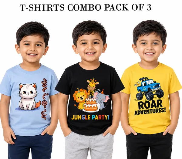 Multicolor_Cotton_Printed_Graphic_T-Shirts_For_Boys_|_Pack_Of_3
