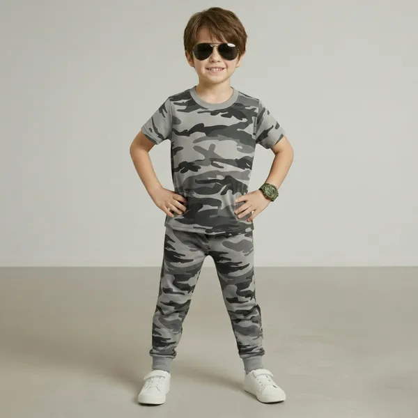 Grey_Camouflage_Army_Printed_Hosiery_Cotton_T-Shirt_And_Pyjama_Set_For_Kids_Boy_And_Girl