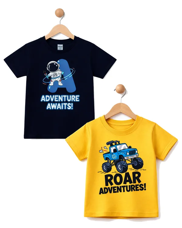Multicolor_Cotton_Printed_Graphic_T-Shirts_Kids_Boy_And_Girl_|_Pack_Of_2