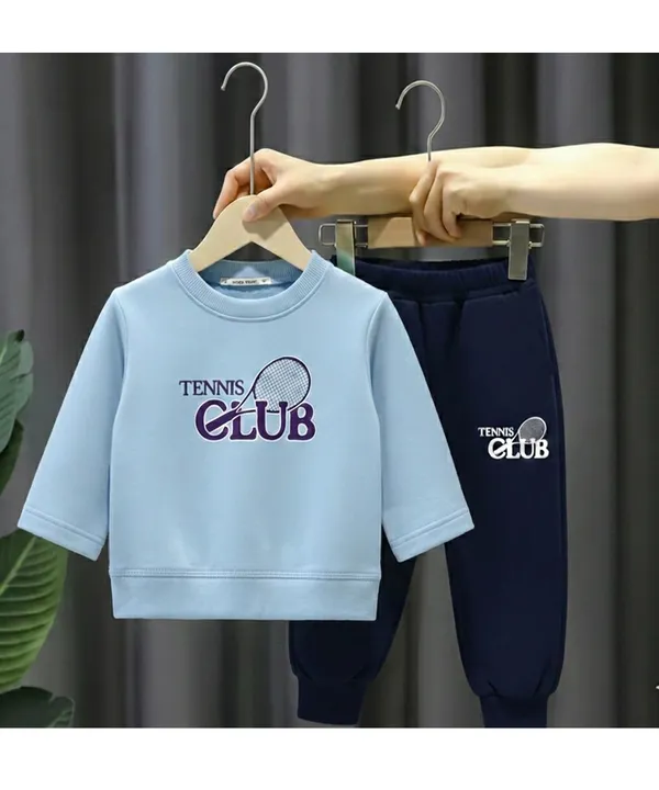 Sky_Blue_And_Navy_Printed_Hosiery_Cotton_Round_Neck_Full_Sleeve_T-Shirt_And_Pyjama_Set_For_Kids_Boy_And_Girl