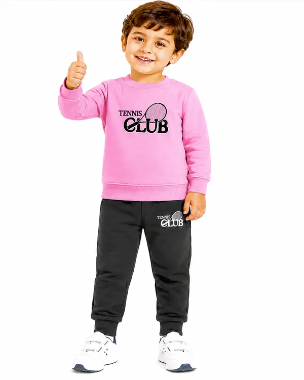 Pink_And_Black_Printed_Hosiery_Cotton_Round_Neck_Full_Sleeve_T-Shirt_And_Pyjama_Set_For_Kids_Boy_And_Girl