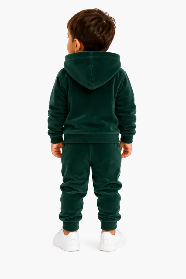 Winter_Sea_Green_Party_Wear_Velvet_Hoodie_And_Jogger_Set_For_Kids_Boy_And_Girl