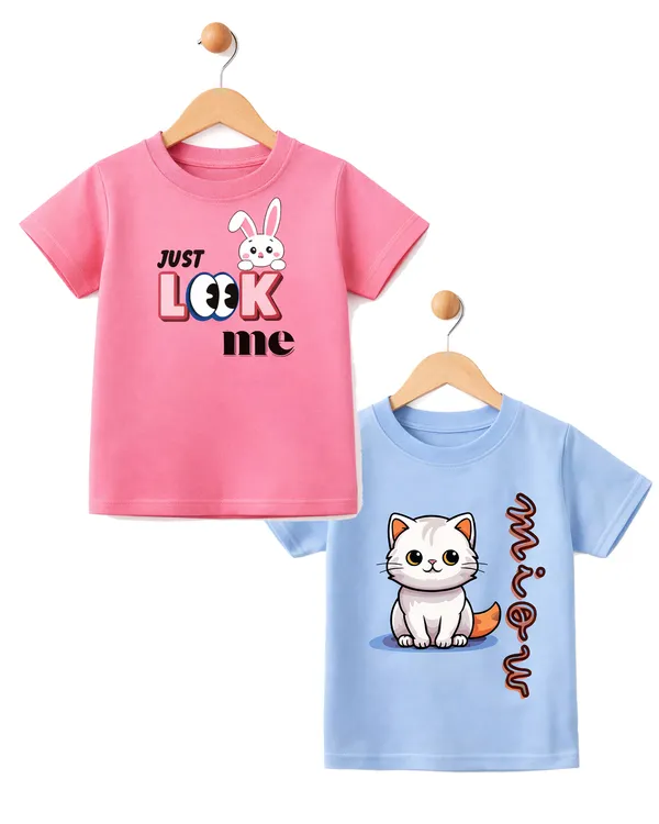 Multicolor_Cotton_Printed_Graphic_T-Shirts_Kids_Boy_And_Girl_|_Pack_Of_2